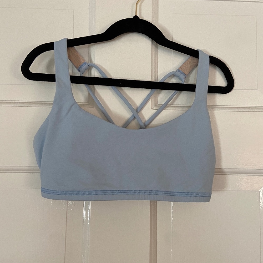 Lululemon light blue sports bra